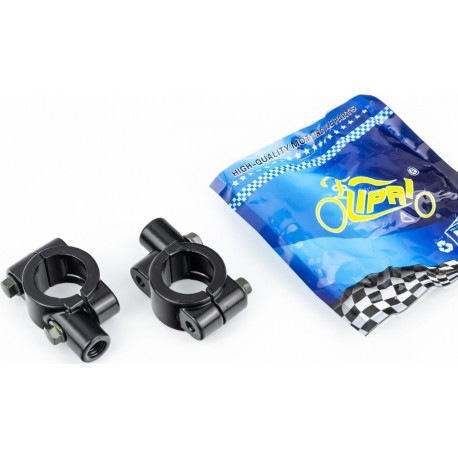 Кріплення на кермо для дзеркал M10, к-кт 2шт, чорний LIPAI