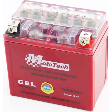 Акумулятор 12V7Ah YTZ7S GEL (L113*W70*H107мм) Mototech