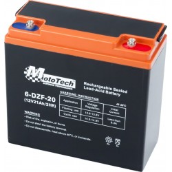 Акумулятор 12V21Ah 6DZF20 кислотний (L180*W78*H170мм) для ДБЖ, іграшок та ін. Mototech