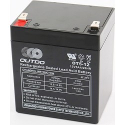 Акумулятор 12V5Ah OT5-12 кислотний (L90*W70*H102мм) для ДБЖ, іграшок та ін. OUTDO