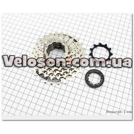 Кассета 7зв. 28,24,21,18,15,13,11Т, хром CS-HG41 SHIMANO