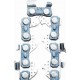 Ланцюг 1/4"-1,1мм, 63зв. квад. зуб (на акумуляторну пилу) REZER