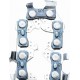 Ланцюг 1/4"-1,1мм, 47зв. квад. зуб (на акумуляторну пилу) REZER