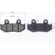 Гальмівні колодки (дискові) Honda LEAD AF48/MBX80/CR 125/MTX 125/FTR 223/XLR 250R/CR 500RE/TRX 250R к-кт LIPAI