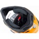 Шлем кроссовый с визором (стандарт DOT), выдвижные очки GLX-802 M (57-58см), чёрно-оранжевый GALAXY