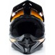 Шлем кроссовый (стандарт DOT) GLX-803 L (59-60см), чёрно-оранжевый GALAXY