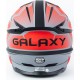Шолом кросовий (стандарт DOT) GLX-803 L (59-60см), чорно-червоний мат GALAXY