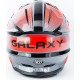 Шолом кросовий (стандарт DOT) GLX-803 L (59-60см), чорно-червоний GALAXY