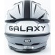 Шлем кроссовый (стандарт DOT) GLX-803 L (59-60см), чёрно-белый мат GALAXY