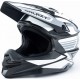 Шлем кроссовый (стандарт DOT) GLX-803 L (59-60см), чёрно-белый мат GALAXY