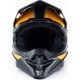 Шлем кроссовый (стандарт DOT) GLX-803 M (57-58см), чёрно-оранжевый мат GALAXY