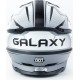 Шолом кросовий (стандарт DOT) GLX-803 M (57-58см), чорно-білий мат GALAXY