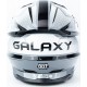 Шлем кроссовый (стандарт DOT) GLX-803 S (55-56см), чёрно-белый GALAXY