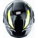 Шолом модуляр з відкидним підборіддям, висувні окуляри GLX-902 L (59-60см), чорно-салатовий GALAXY