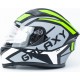 Шлем интеграл, выдвижные очки GLX-316 S (55-56см), чёрно-салатовый мат GALAXY