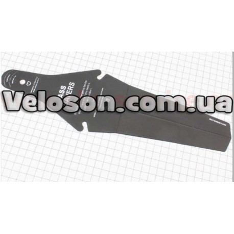 Крыло полипропиленовое под седло, быстросъёмный, чёрный Китай