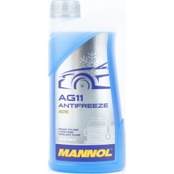 Жидкость охлаждающая -40°C "АНТИФРИЗ АG11" голубой, 1L MANNOL