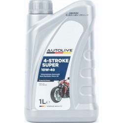 Олива 4T 10W-40 напівсинтетична для мототехніки "4 STROKE SUPER", 1L AUTOLIVE