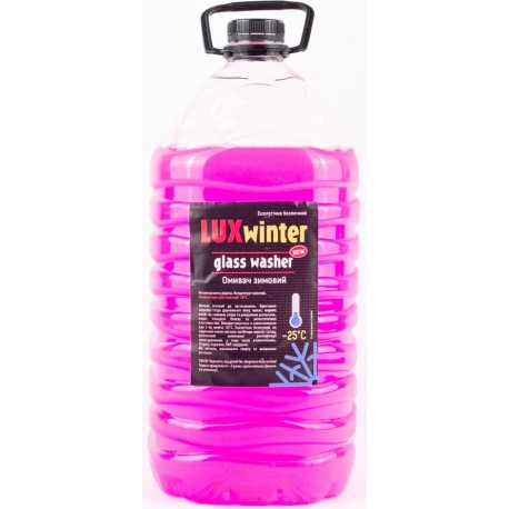 Рідина для склоомивача LUX WINTER -25°С червоний, 4,5L Україна