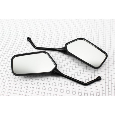 УЦІНКА Дзеркала к-кт КВАДРАТ, чорні М10 (ССС-знак якості) (невеликий дефект скла, див. фото) ZHENGHE