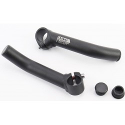 Ріжки керма 22,2x130мм алюмінієві, чорні SBE-16 UNO