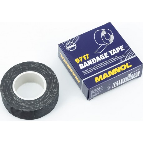 Лента изоляционная тканевая, полиэфирная "BANDAGE TAPE", 25x10м MANNOL