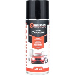 Мастило силіконове, водовідштовхувальне "SILICONE", аерозоль 400ml (FS-6040) INTERTOOL