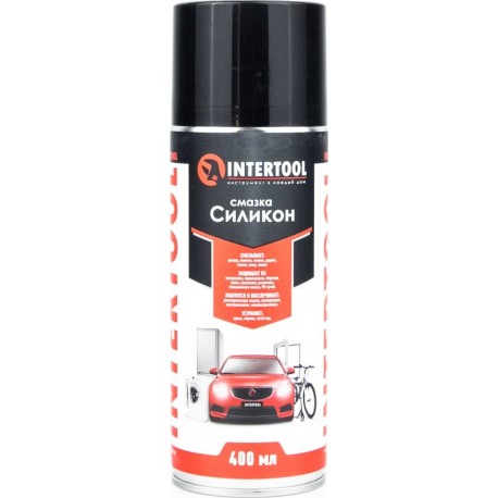 Мастило силіконове, водовідштовхувальне "SILICONE", аерозоль 400ml (FS-6040) INTERTOOL