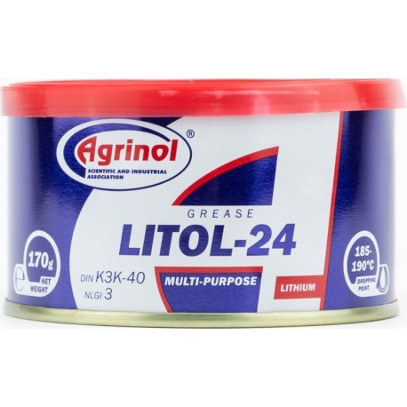 Мастило багатоцільове літієве "ЛІТОЛ-24 NGLI-3", 170g Agrinol