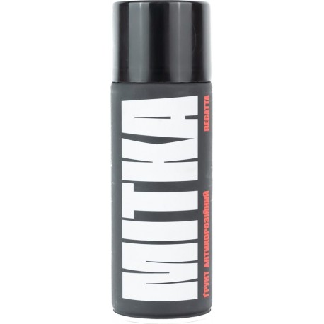 Фарба ґрунт чорний, антикорозійний (матовий), аерозоль 400ml MITKA