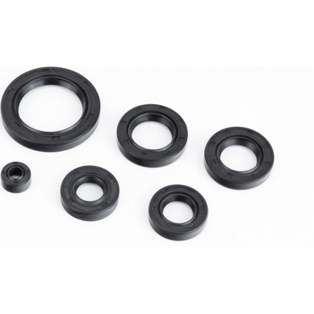 Сальники к-кт 6шт (6,5x14,5x7/ 14x28x7/ 16x28x7/ 20x34x7/ 22x35x7/ 34x50x7) двигателя, CB/CG-150cc Китай