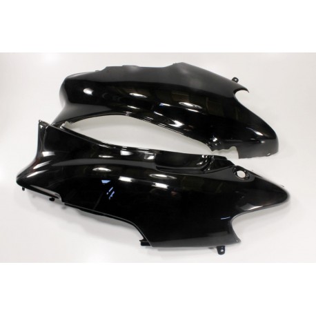 Honda DIO AF-34/35 Пластик-верхний боковой лев+прав к-кт 2шт, чёрный Китай