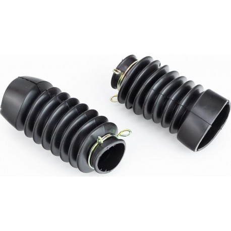 Гофра вилки передней, d-27/45мм/ L-100мм к-кт 2шт, чёрный Китай