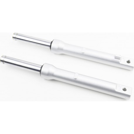 Вилка передняя (перья) лев., прав., к-кт 2шт Honda DIO, 380мм (под бараб. торм.) качественные, серые Китай