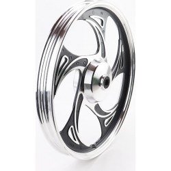 Диск передний литой 17x1,4 ALPHA "волна" тип 1, чёрный (ось 10мм) Китай