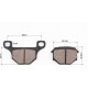Тормозные колодки (дисковые) Suzuki AD50/ KAWASAKI- AH 80/KMX 125 HYOSUNG SD50/ DAELIM-ET 250/ CECTEK-500 к-кт Китай