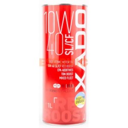Масло 4T 10W-40 полусинтетическое универсальное "ATOMIC OIL SL/CF RED BOOST", 1L metal (XA26144) XADO