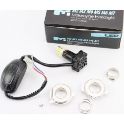 Лампа фары диодная LED-6 SUPER (к-кт разных креплений) с стабилизатором+стробоскоп CYT