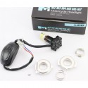 Лампа фары диодная LED-6 SUPER (к-кт разных креплений) с стабилизатором+стробоскоп CYT