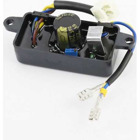 Реле напряжения AVR однофазное 2-3,5кВт ( пластик, контакты-2 "мама"+4 "папа", 250V, 220µF) Тип 1 Китай