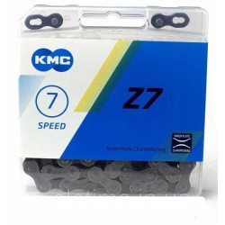 Цепь КМС Z7 для 6/7/8 на 116 звеньев с замком  gray/brown