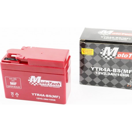 Аккумулятор 12V2,3Ah YTR4A-BS(MF) кислотный (L115*W49*H85мм) "таблетка-Honda" Mototech