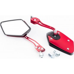 Зеркала к-кт "метал" SPORT, красные М8/10 (SH-2209) Китай