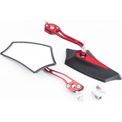 Зеркала к-кт "пластик" SPORT, красные М8/10 (SH-2220) Китай