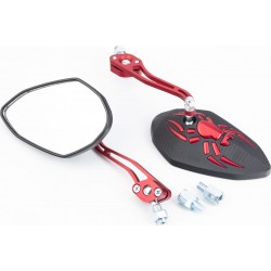 Зеркала к-кт "пластик" SPORT, красные М8/10 (SH-2227) Китай