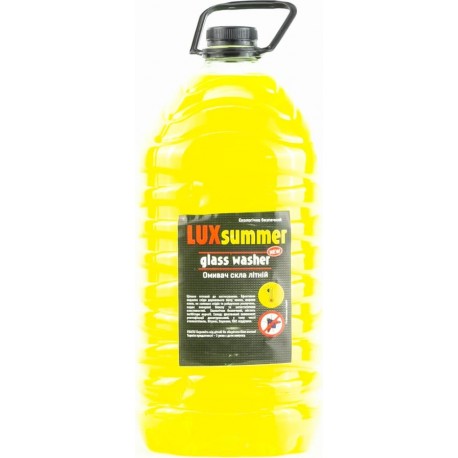 Жидкость для стеклоомывателя LUX SUMMER жёлтый, 4,5L Украина