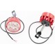 Фара дополнительная светодиодная-4 LED с креплением под зеркало, к-кт 2шт, красный Китай