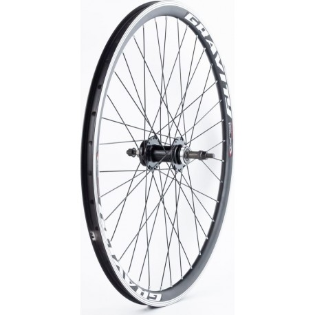 Колесо 26" заднє Disk-brake, обід "крапля" та втулка 14Gx36H алюмінієві, пром-підшипники  під вільнобіг гайка, "GRAVITY" Китай