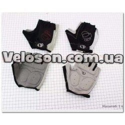 Перчатки без пальцев XL-черно-серые, с мягкими вставками под ладонь PEARL iZUMi