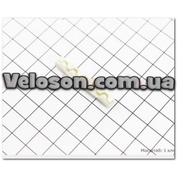 Защита рамы от рубашек тросов 40мм, силиконовая, белая CP-01 Китай